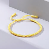 Bracelet Bouddhiste Porte Chance Jaune