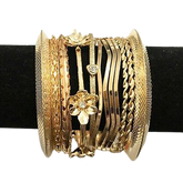 Bracelet Indien Jonc Or