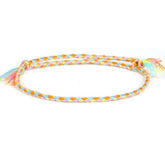 Bracelet Tibétain Bleu & Jaune "Fil"