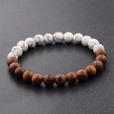 Bracelet Tibétain Bois Blanc