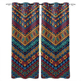 Rideau Double Indien Motifs Colorés