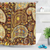 Rideau Indien Motif Feuilles