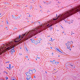 Tissu Indien Jacquard Mauve