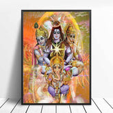 Poster Indien Shiva Éléphant