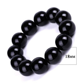 Bracelet Bouddhiste Obsidienne